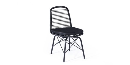 GIGI - záhradná ratanová stolička + polster zadarmo
