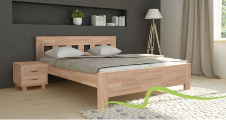 JANA SENIOR - masívna dubová posteľ 90 x 200 cm