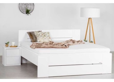 LORANO - moderná lamino posteľ s deleným čelom 140 x 200 cm