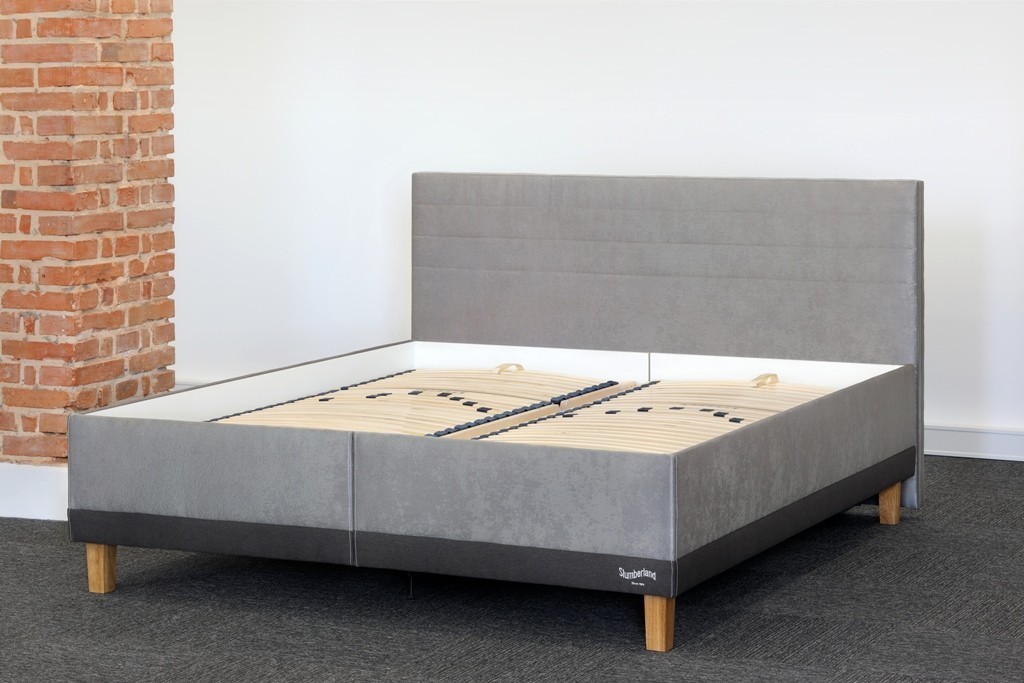 Slumberland BRISTOL - posteľ s úložným priestorom a lamelovým roštom 200 x 190 cm, celočalouněná + lamino