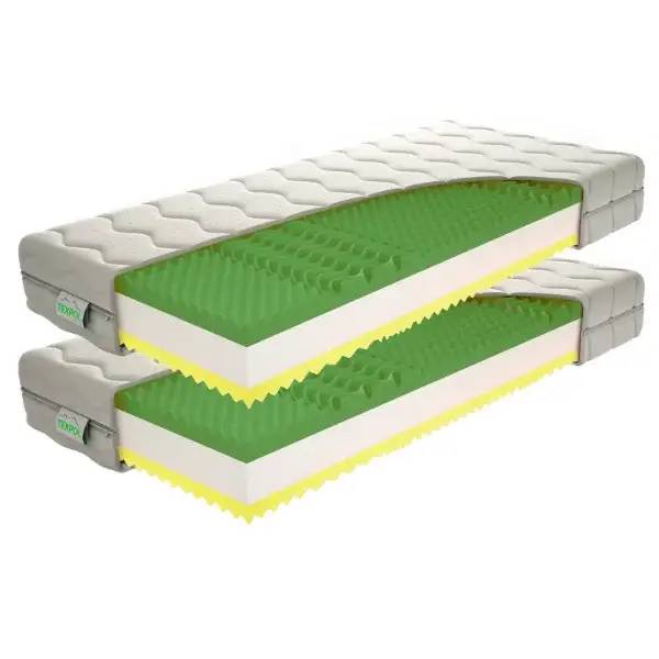 Texpol SAMANTA v AKCII 1+1 - obojstranný matrac - stredne tvrdá a tuhšia strana - 2 kusy 80 x 200 cm