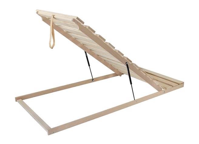 Ahorn Terrus P - výklopný latový posteľný rošt s piestami 70 x 195 cm, brezové laty + brezové nosníky