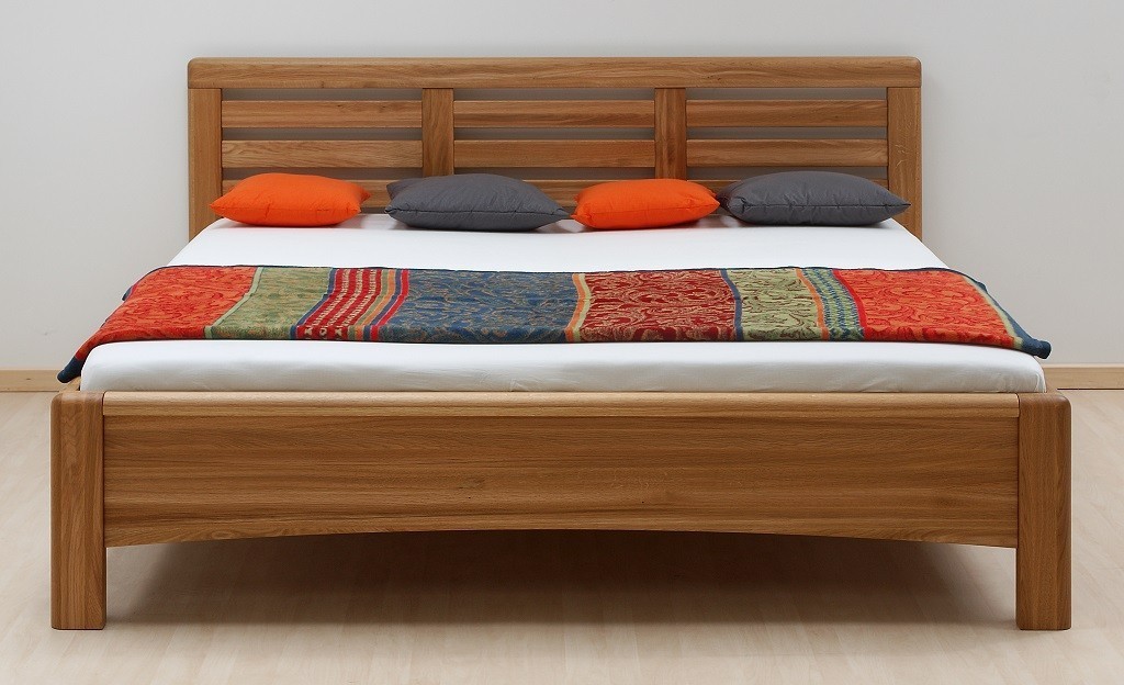 BMB VIOLA - masívna dubová posteľ 90 x 200 cm, dub masív