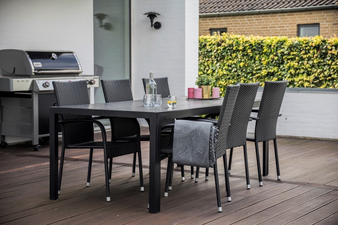 VIKING XL ratanový záhradný stôl + 6 x stolička PARIS | DreamLux