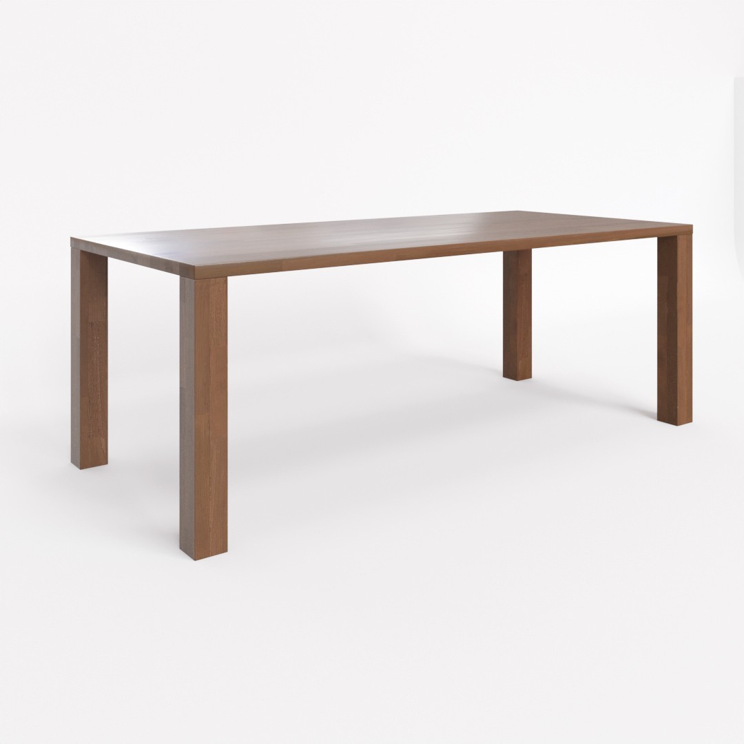 BMB RUBION bez lubu - masívny bukový stôl 100 x 160 cm, buk masív