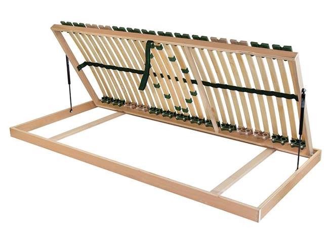 Ahorn PORTOFLEX Kombi P PRAVÝ - výklopný lamelový rošt 90 x 200 cm, brezové lamely + brezové nosníky