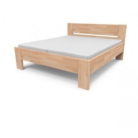 Texpol NIKOLETA - masívna buková posteľ s plným čelom 90 x 200 cm, buk masív