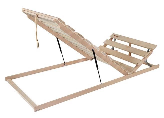 Ahorn Terrus HP - výklopný polohovateľný latový posteľný rošt 80 x 210 cm, brezové laty + brezové nosníky