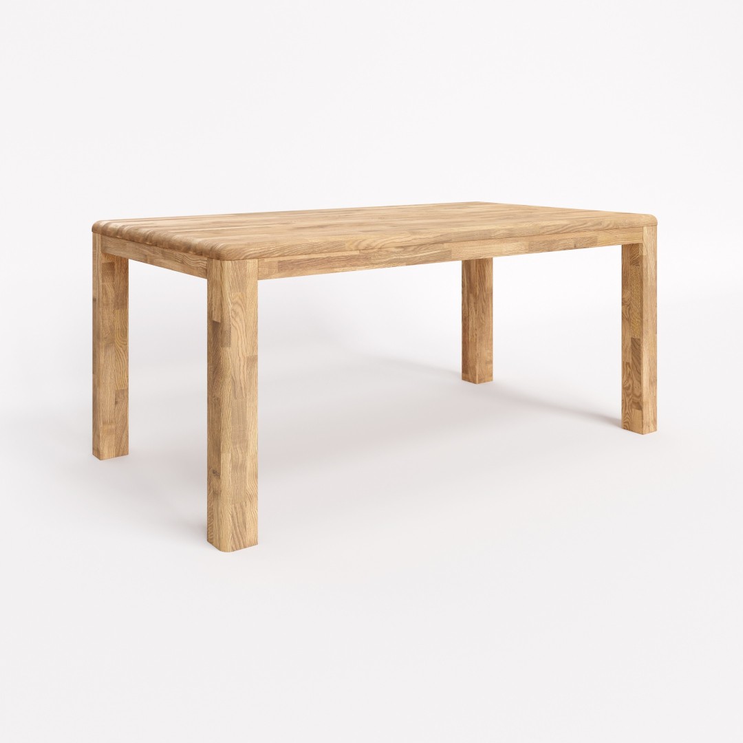 RUBION s lubom - masívny dubový stôl 100 x 200 cm