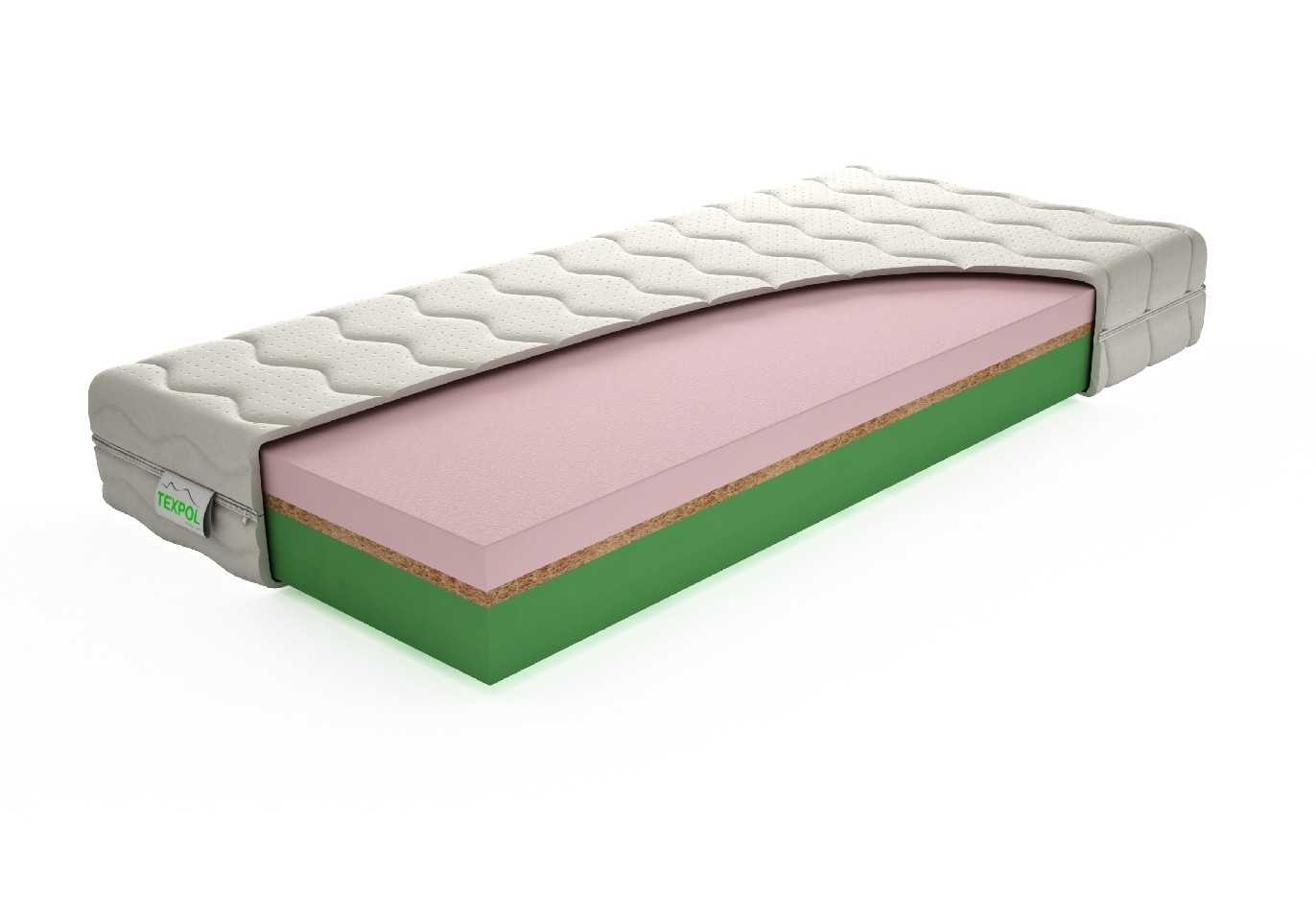 Texpol Pohodlný matrac ELASTIC - obojstranný matrac s rôznymi stranami tuhosti 80 x 195 cm, snímateľný poťah