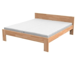 NATÁLIA - masívna buková posteľ s parketovým vzorom - Akcia! 160 x 200 cm