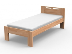 NELA - masívna buková posteľ s parketovým vzorom - Akcia! 180 x 200 cm
