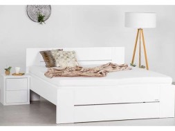 LORANO - moderná lamino posteľ s deleným čelom 180 x 210 cm