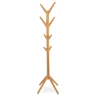 VEŠIAK - stojanový z bambusu - prírodný odtieň