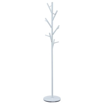 VEŠIAK - kovový voľne stojaci v tvare stromu - biely