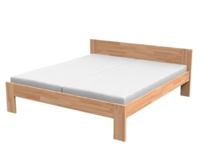 NATÁLIA - masívna buková posteľ s parketovým vzorom - Akcia! 180 x 200 cm
