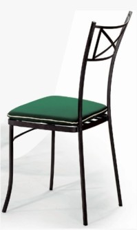 ALGARVE - praktická kovová stolička - bez sedáku