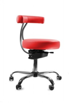 MEDICAL Spinergo - aktívna stolička pre zdravotníkov - červená