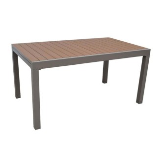 CALVIN 341- záhradný rozkladací stôl farba: hnedá