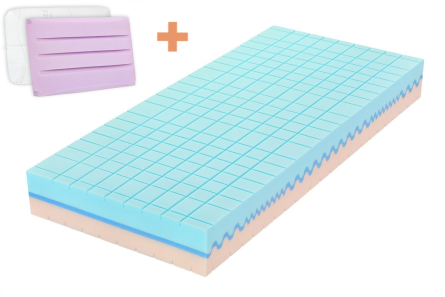 GUARD MEDICAL (so spevnenými bokmi) - matrac pre boľavý chrbát a kĺby + vankúš ako darček 90 x 200 cm