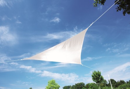 ALUPRO 360 x 360 x 360 cm - slunečná clona biela (kód farby 808)