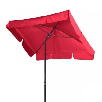 SUNLINE WATERPROOF 185 x 120 cm – naklápací slnečník červená (kód farby 809)