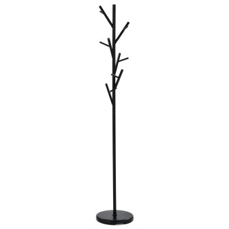 VEŠIAK - kovový voľne stojaci v tvare stromu - čierny