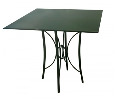 BRETAGNE - kovový stôl 80 x 80 cm - bez dosky