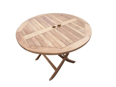RAFA - okrúhlý skladací stôl z teaku