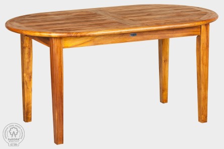 DANTE - oválný stôl z teaku