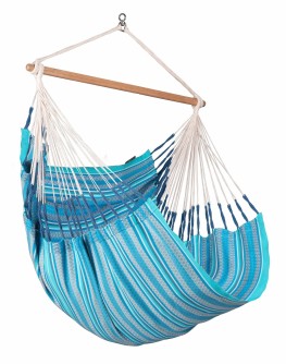 Závesné hojdacie kreslo HABANA COMFORT  PATTERN - azure