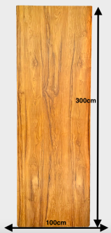 TEAK - stolová doska z teaku 300 x 100 cm