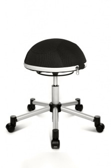 Topstar - aktívna stolička Sitness Halfball - čierna