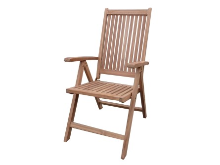 EDY - drevená skládacia a polohovacia stolička