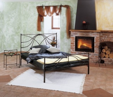 CALABRIA - luxusná kovová posteľ 90 x 200 cm