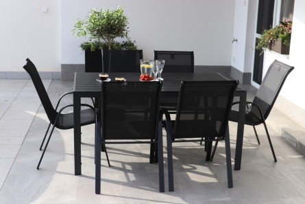 VIKING L - záhradný jedálenský stôl + 6 x stolička RAMADA