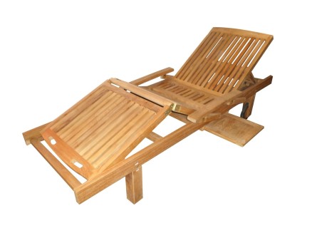 BEAUTY TEAK - záhradné polohovacie ležadlo