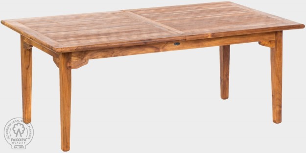 ELEGANTE - obdĺžnikový rozkladací stôl z teaku 120 x 200-300 cm