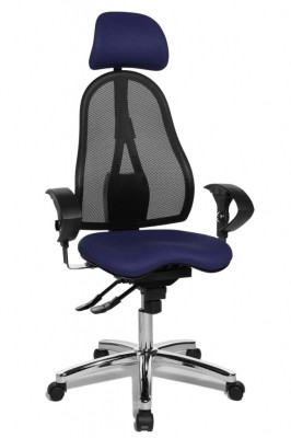 Topstar - obľúbená kancelárska stolička Sitness 45 - tmavě modrá