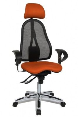 Topstar - obľúbená kancelárska stolička Sitness 45 - oranžová