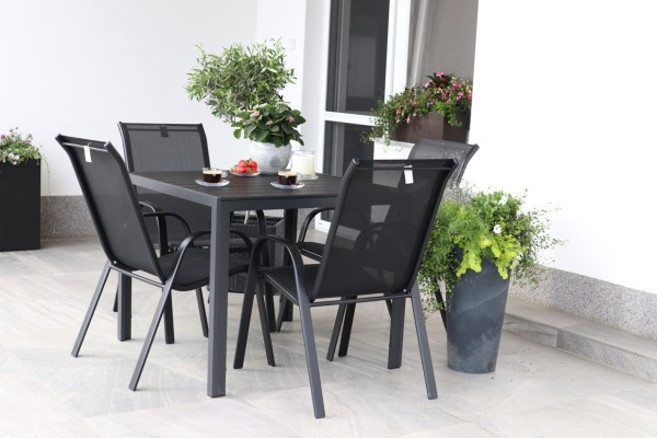 VIKING M - záhradný jedálenský stôl + 4 x stolička RAMADA