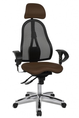 Topstar - obľúbená kancelárska stolička Sitness 45 - hnedá